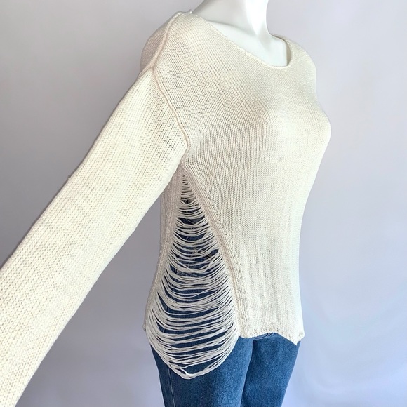 s l a s h e d :: H&M Thrashed Shipwreck Cable Knit Sweater - Picture 2 of 10